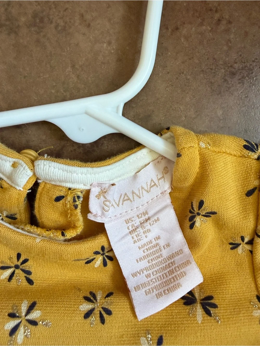 Savannah Yellow Floral Casual Short Sleeve Dress - Picture 3 of 3